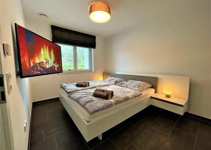 Moselufer, Aussicht Auf Burg Und Mosel, Barrierefrei , Balkon