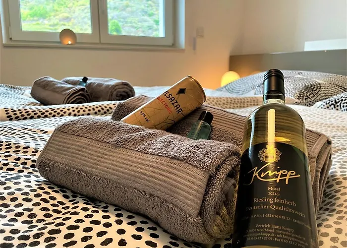 Moselufer, Aussicht Auf Burg Und Mosel, Barrierefrei , Balkon アパート