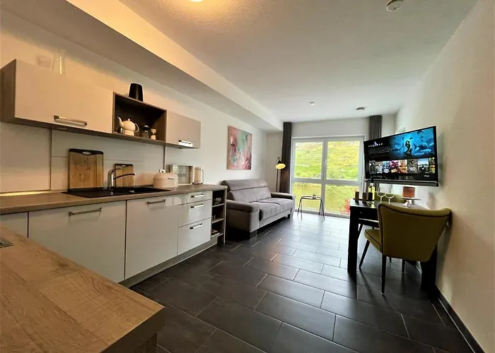 Moselufer, Aussicht Auf Burg Und Mosel, Barrierefrei , Balkon * コッヘム